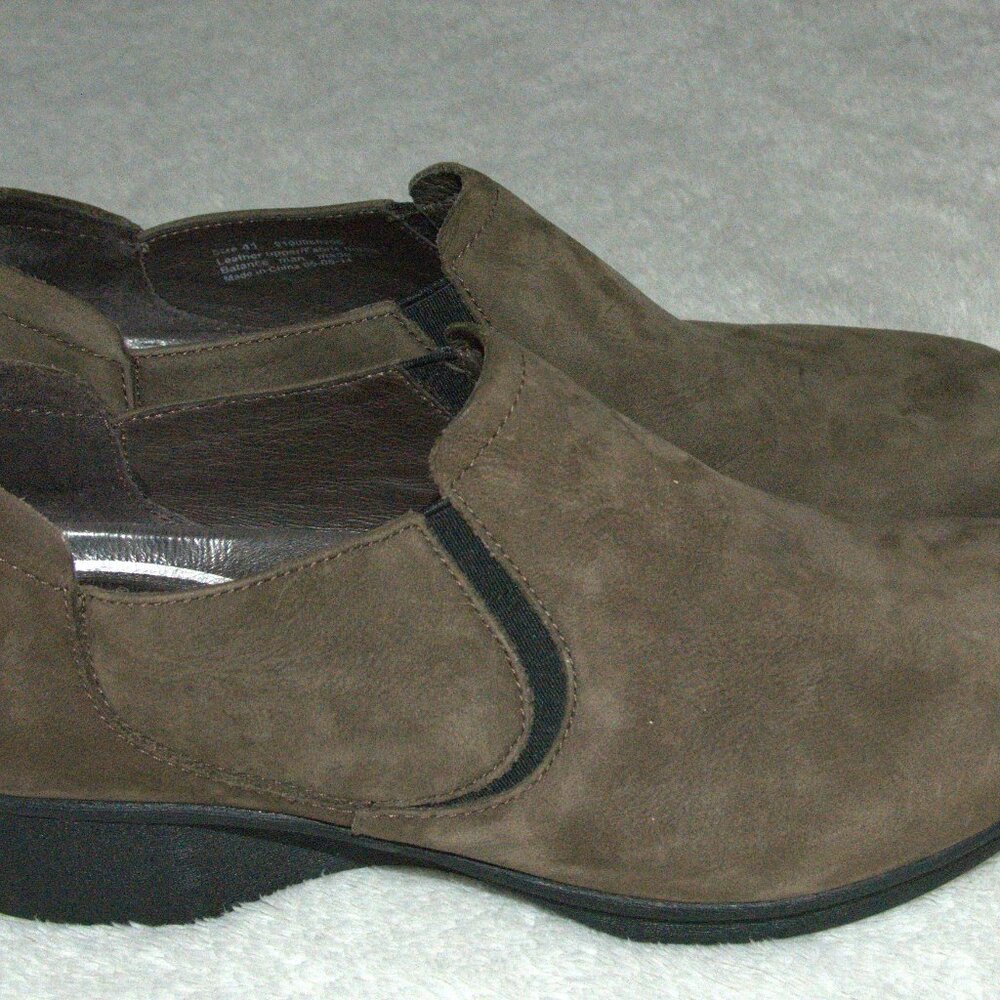 Dansko Grey Suede Leather Slip-on Clog Shoes Women's size 41